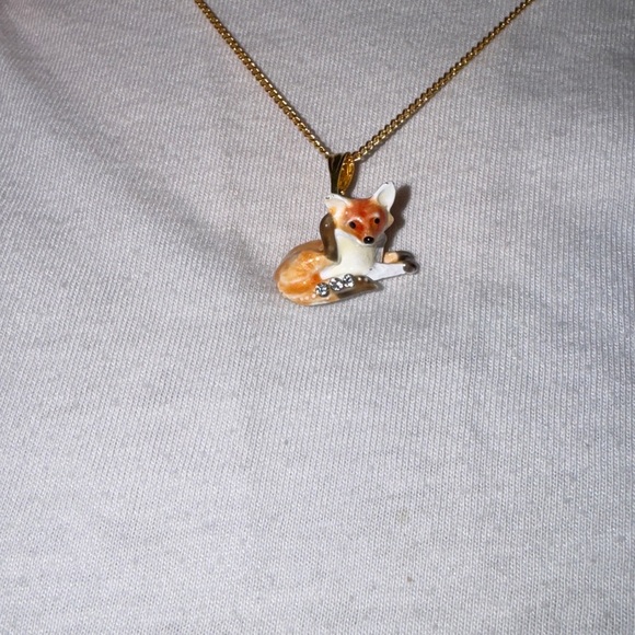Orange Fox Jewelry Box w/ necklace - Picture 5 of 5